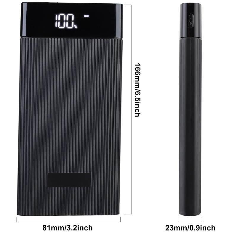 Power Bank 50,000mAh Portable Charger Backup Battery Pack With Dual USB Smart Charge & Flashlight For IPhone/Samsung/and More