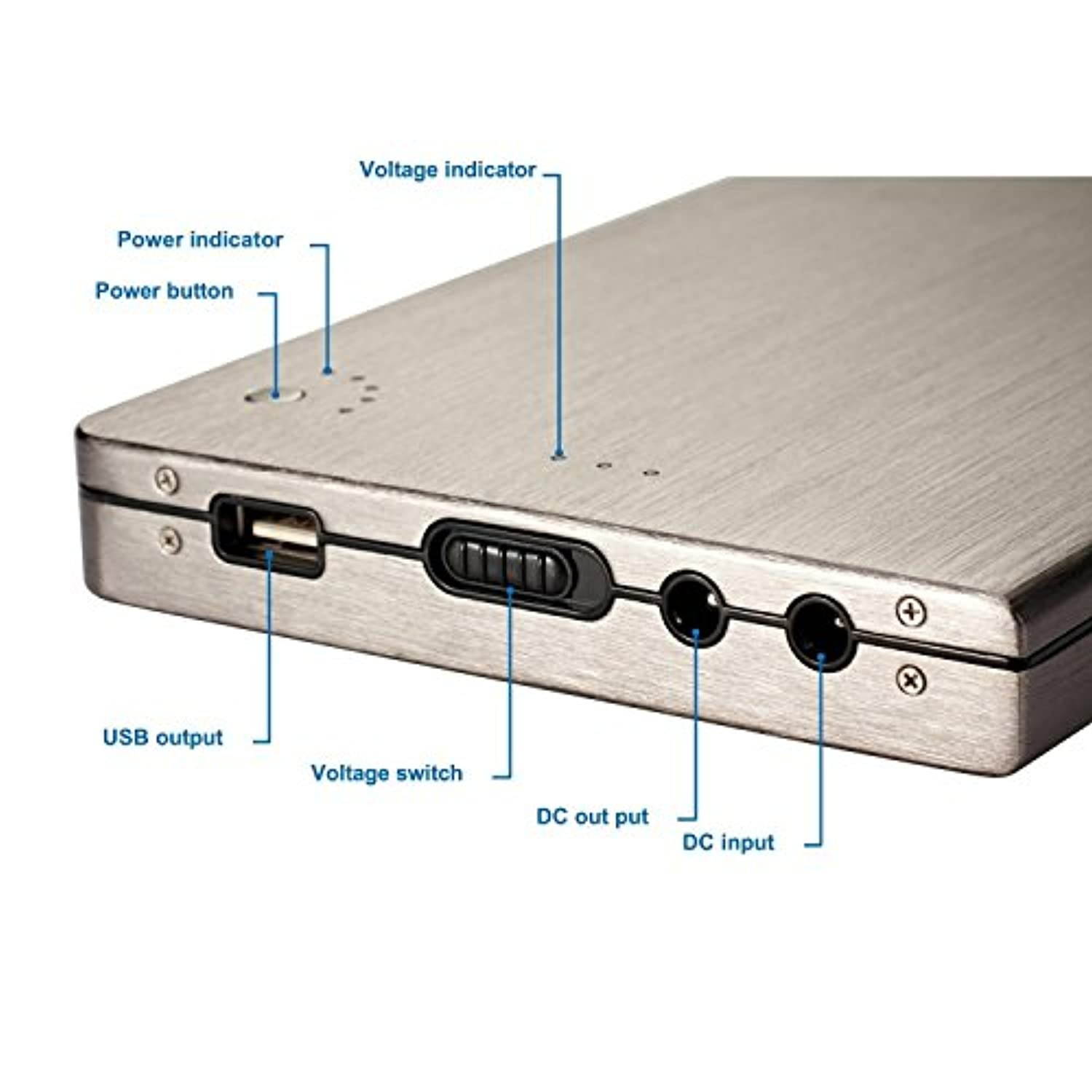 Olympia 28000mAh Laptop Portable Charger External Battery Pack Multi-Voltage (5V 12V 16V 19V) Power Bank with US/UK/EU Plug for iPad Air, Mini, iPhones, Samsung Galaxy, Netbooks, Notebooks (MP32000-1)