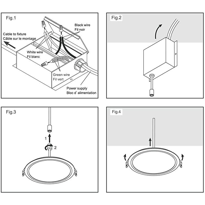 LED 12 Packs 4 Inch Recessed Low Profile Slim Panel Light with Junction Box IC Rated Air Tight 120VAC 9W 550 Lumens 4000K Cool White CRI80+ Dimmable Damp ETL + Energy Star
