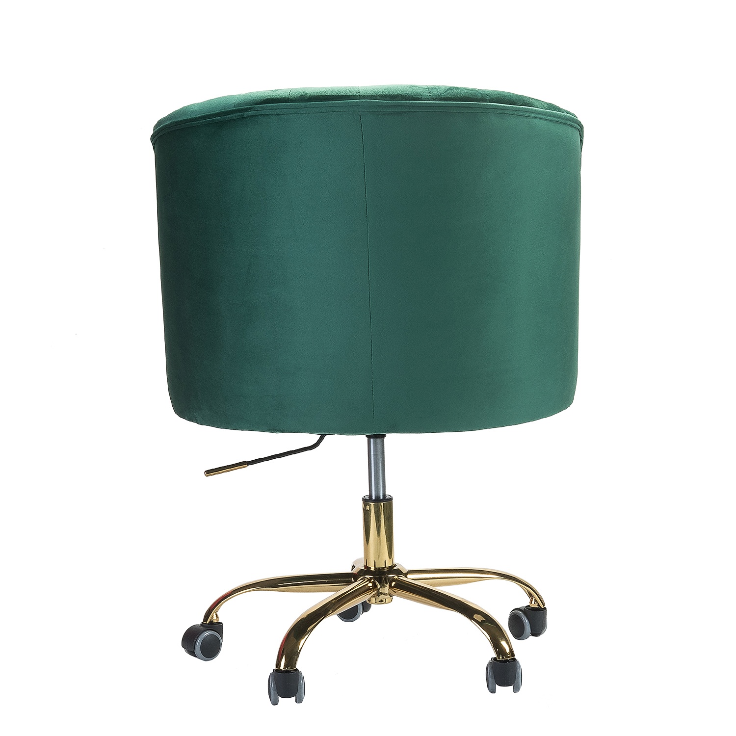 Jayden Creation Lydia Height Adjustable Velvet Task Chair with Swivel Gold Metal Base for Home Office, Bedroom, Living Room