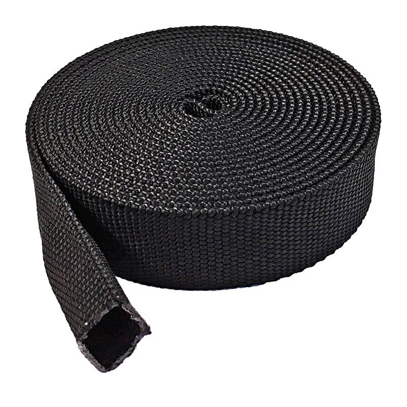12 Nylon Protective Hose Sleeve 10 Feet Black