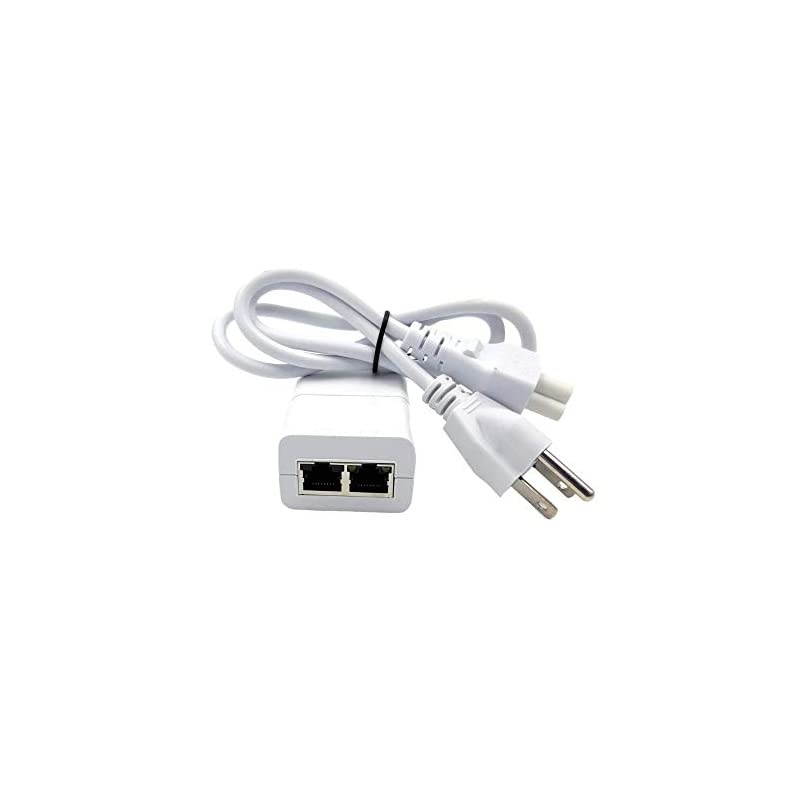 Port PoE Injector for Power Over Ethernet - 48 Volt 15 Watt UL Power Supply Included (Gigabit Data - Integrated Power Supply)