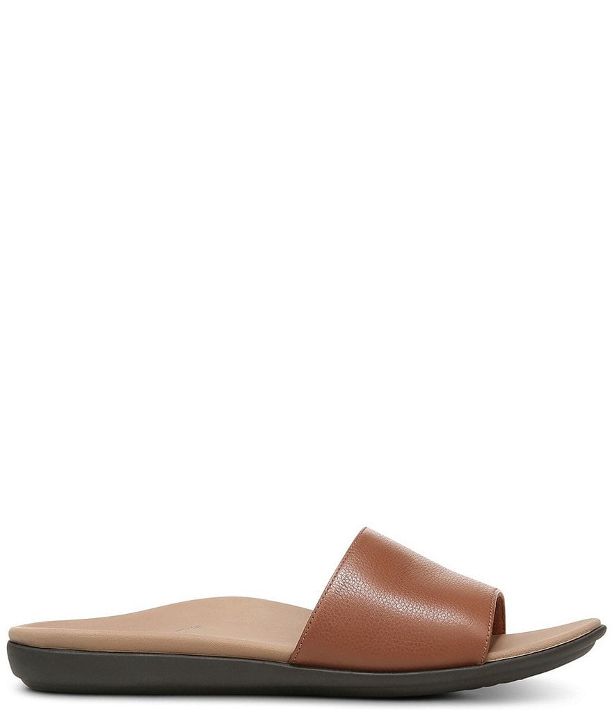 Vionic Val Leather Slide Sandals