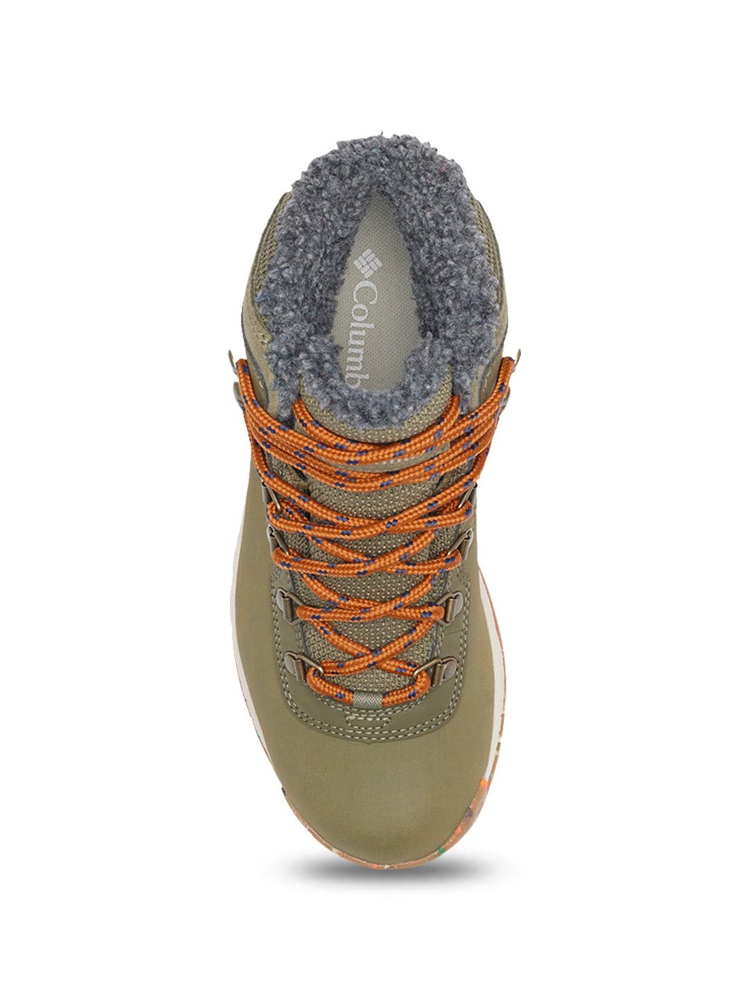 Columbia Women's NEWTON RIDGE WP OMNI-HEAT II Olive Outdoor Shoes