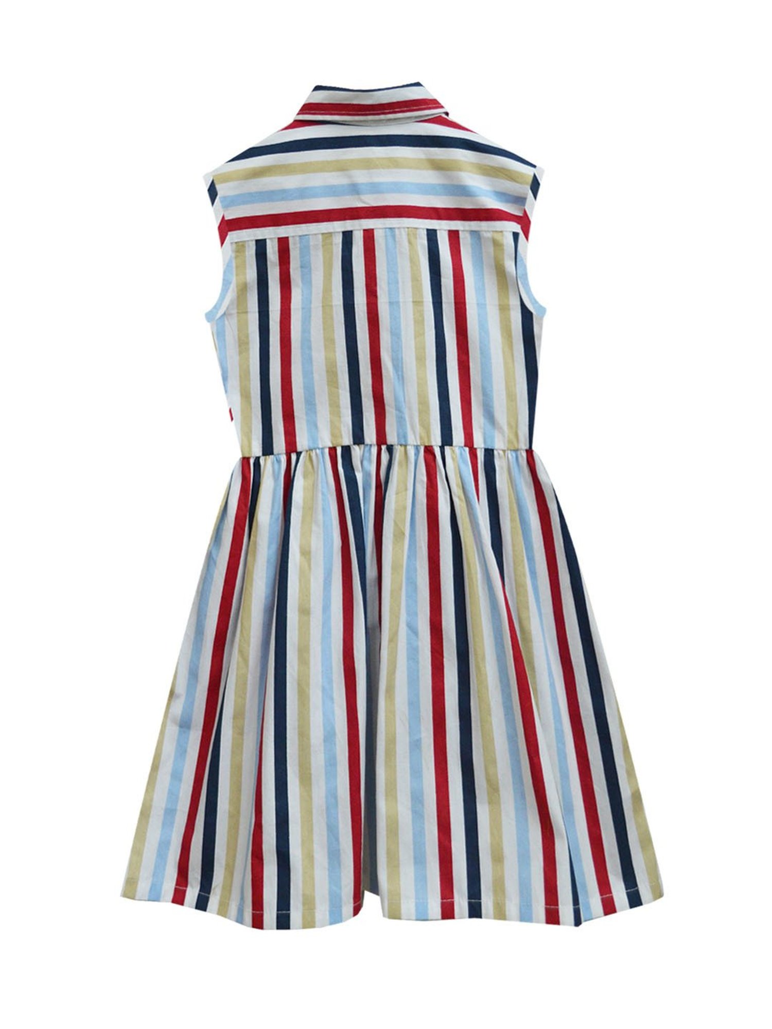 A.T.U.N. Multicolor Striped Shirt Dress