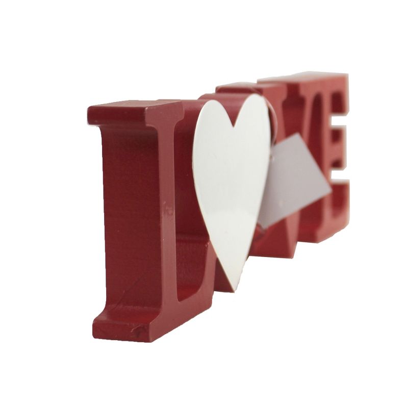 Home Decor 3.75" Love With Heart Shelf Sitter Valentine's Day Sign  -  Freestanding Signs