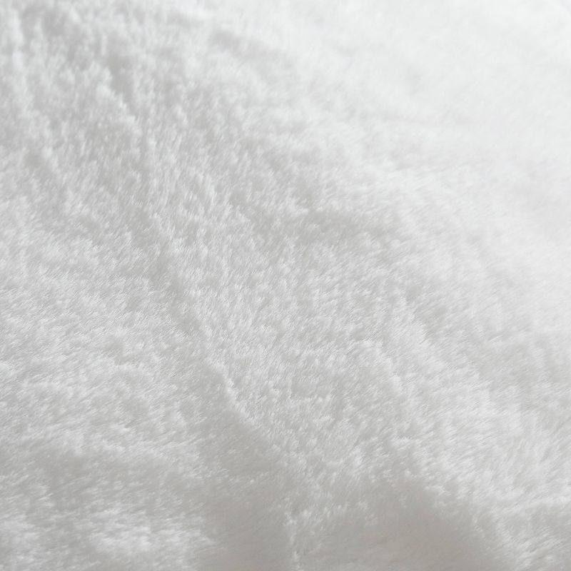 Faux Fur Decorative Throw Pillow White - Dearfoams