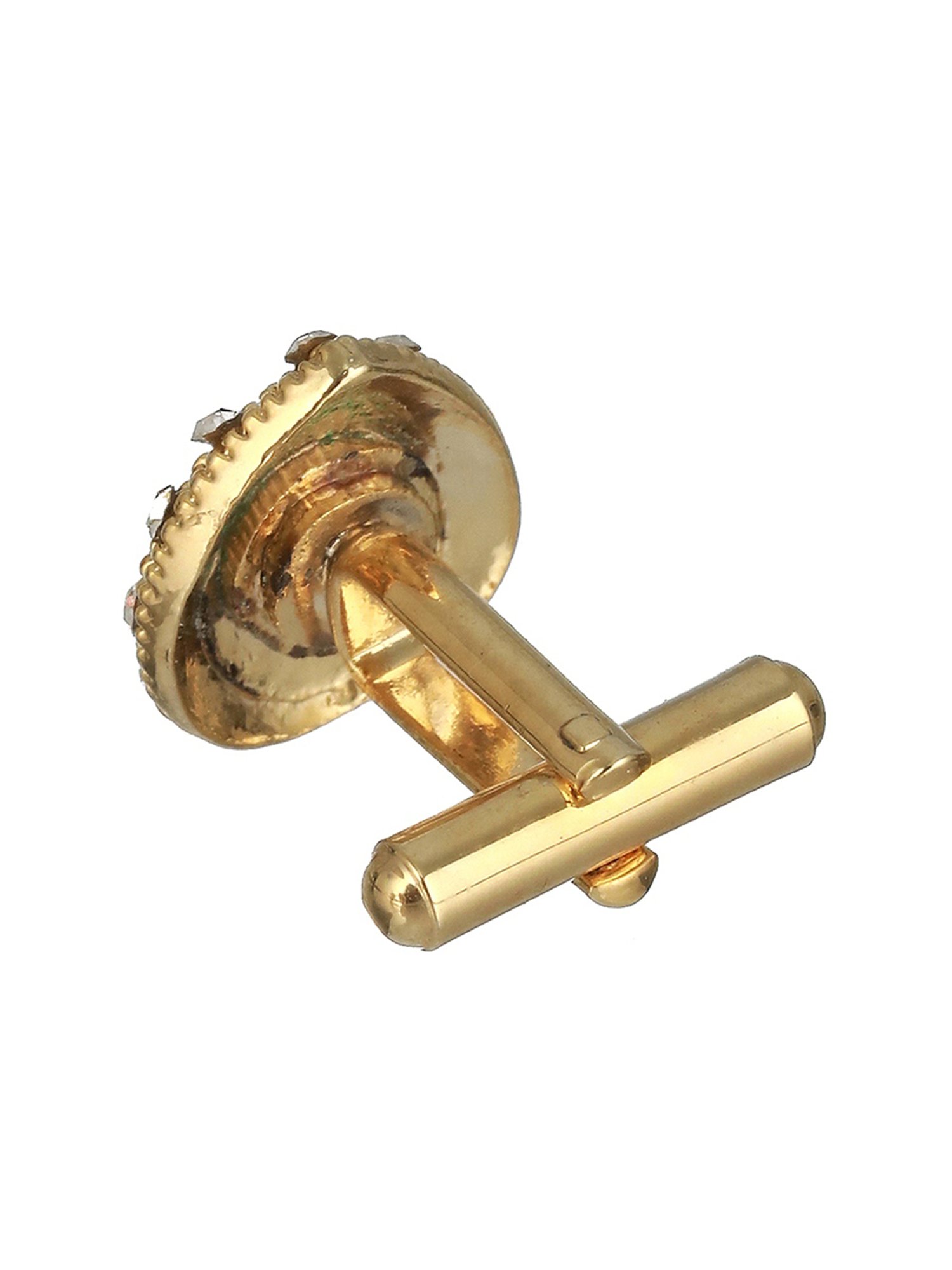 Bold by Priyaasi Halo Circle Golden Cufflinks for Men