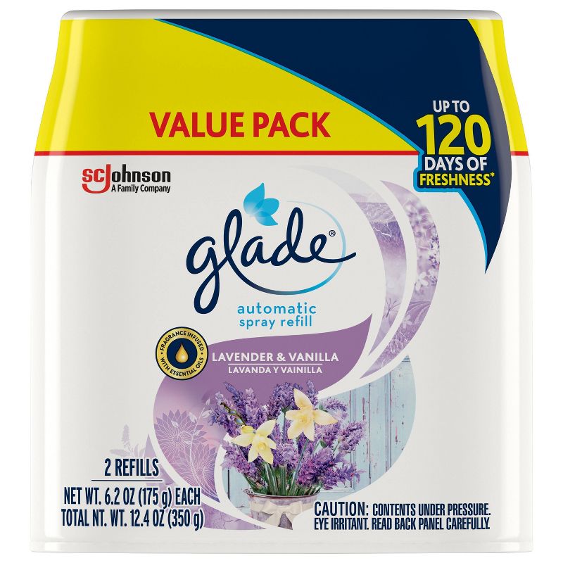 Glade Air Freshener - Lavender Vanilla - 2pk/12.4oz