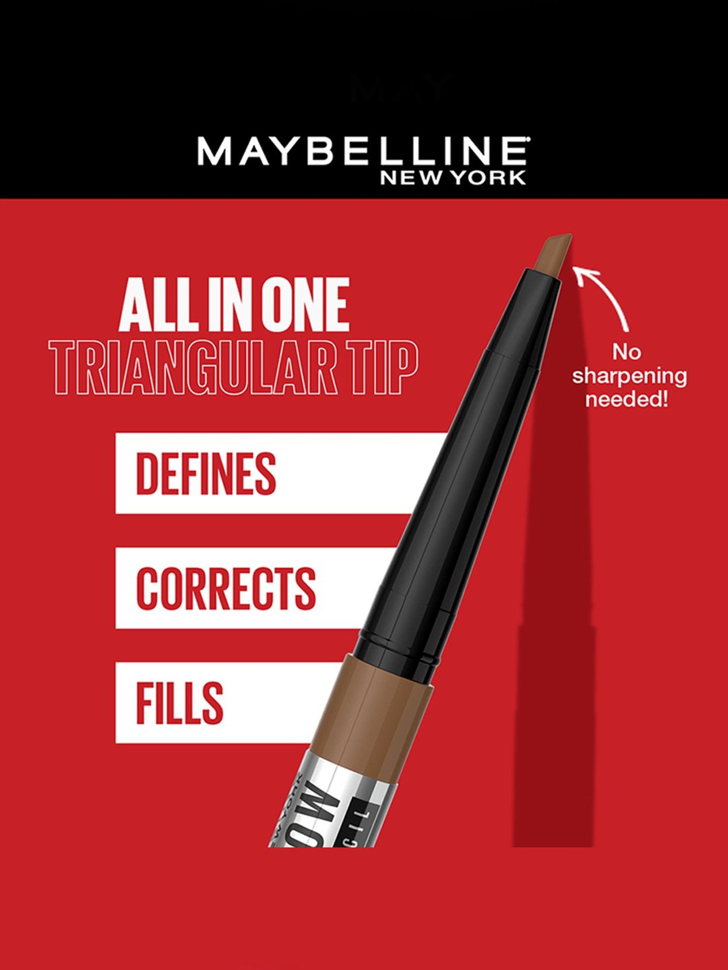Maybelline New York Tattoo Brow 36h Brow Pencil - Natural Brown,0.25 g