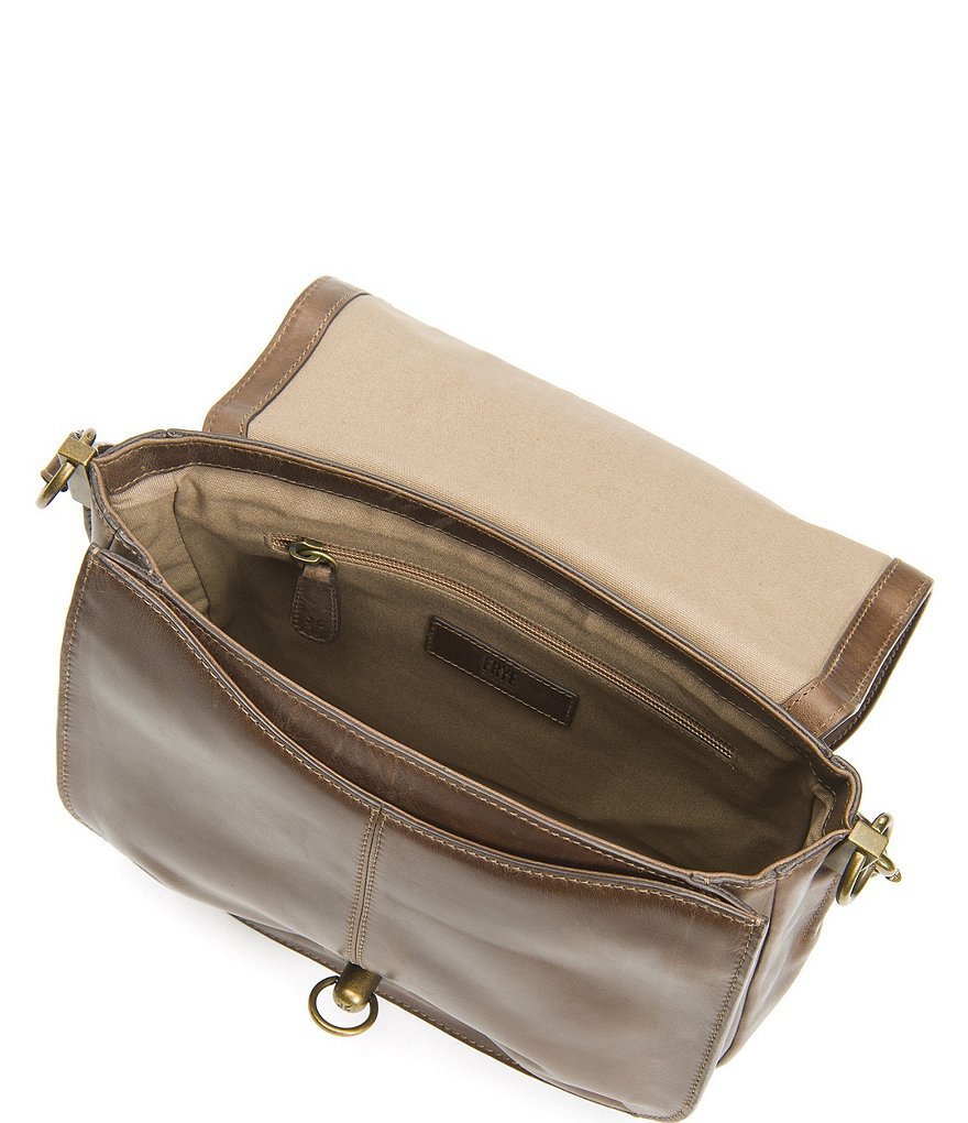 Frye Farrah Flap Antiqued Leather Shoulder Bag