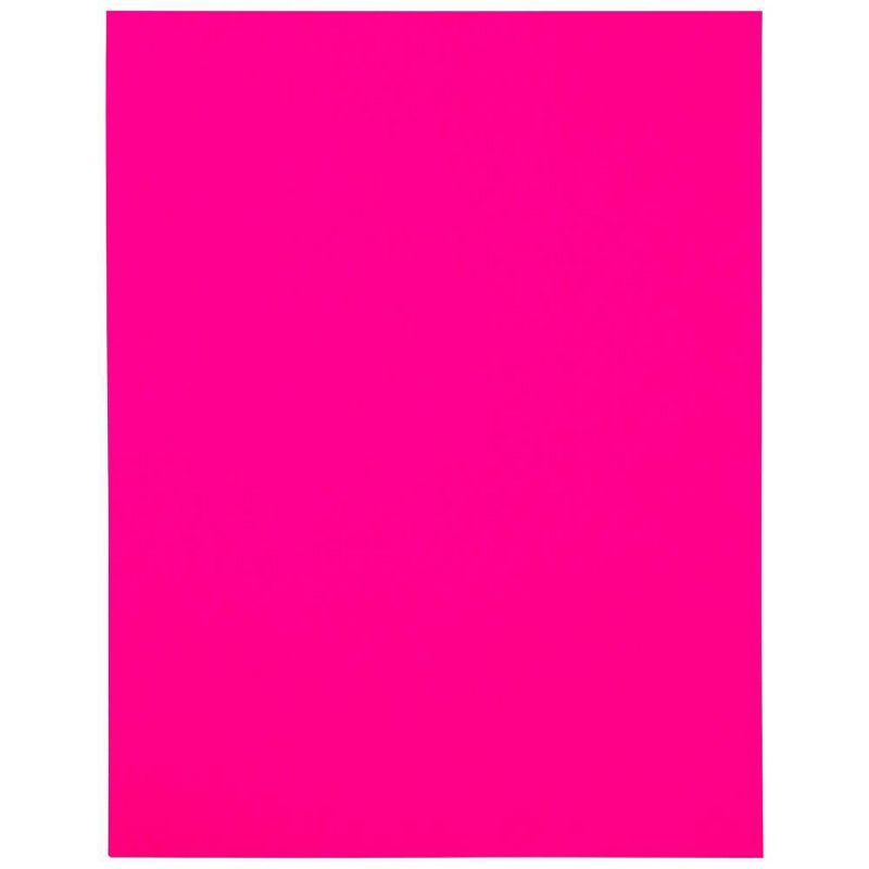 JAM Paper Shipping Labels 8.5" X 11" 10ct - Neon Pink