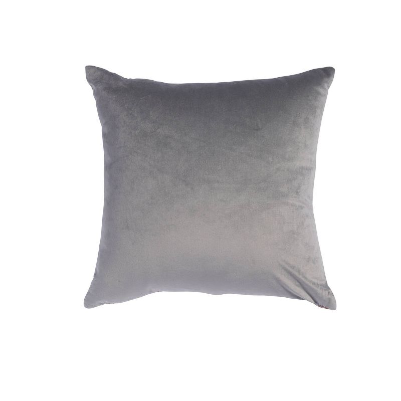 18"x18" Plaize Plaid Square Throw Pillow Gray - Sure Fit