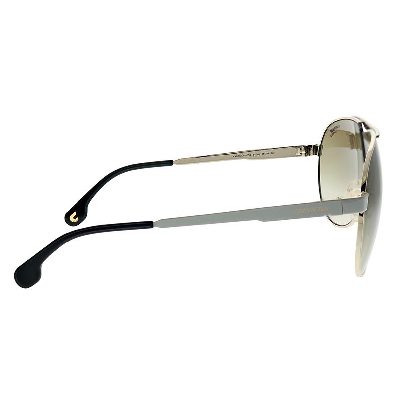 Carrera  B4E HA Unisex Aviator Sunglasses White Gold 66mm