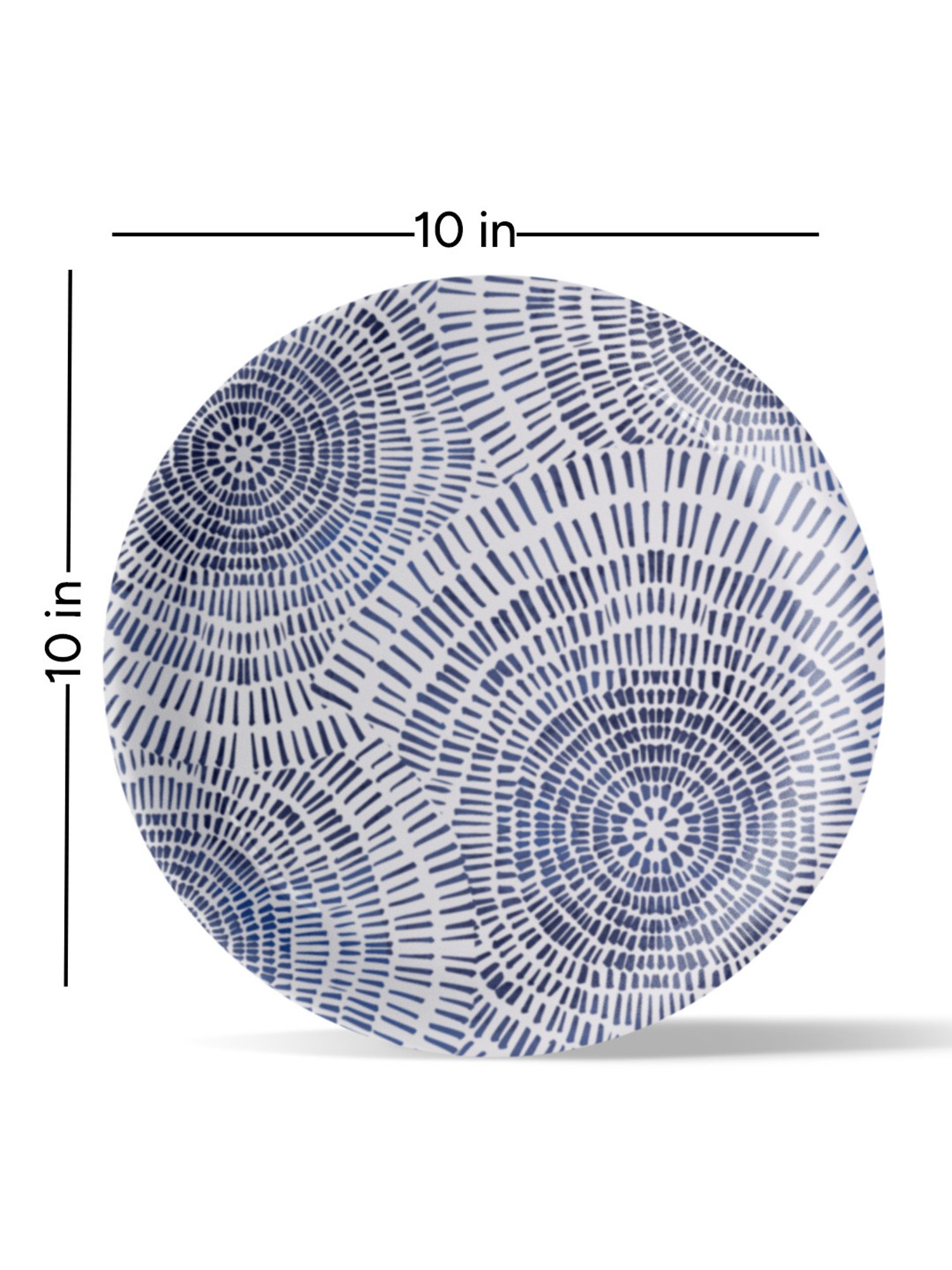 Nestroots Tranquil Tide Blue & White Porcelain&iquest;Decorative Wall Plate