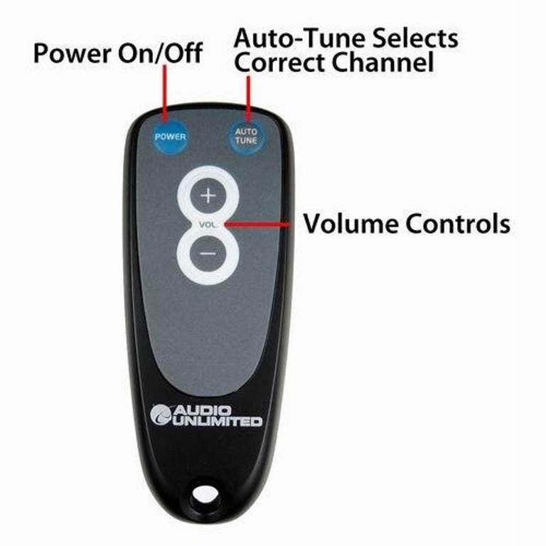 Audio Unlimited&reg; Remote Control for Premium 900MHz Wireless Indoor/Outdoor Speakers (SPK-VELO-003)