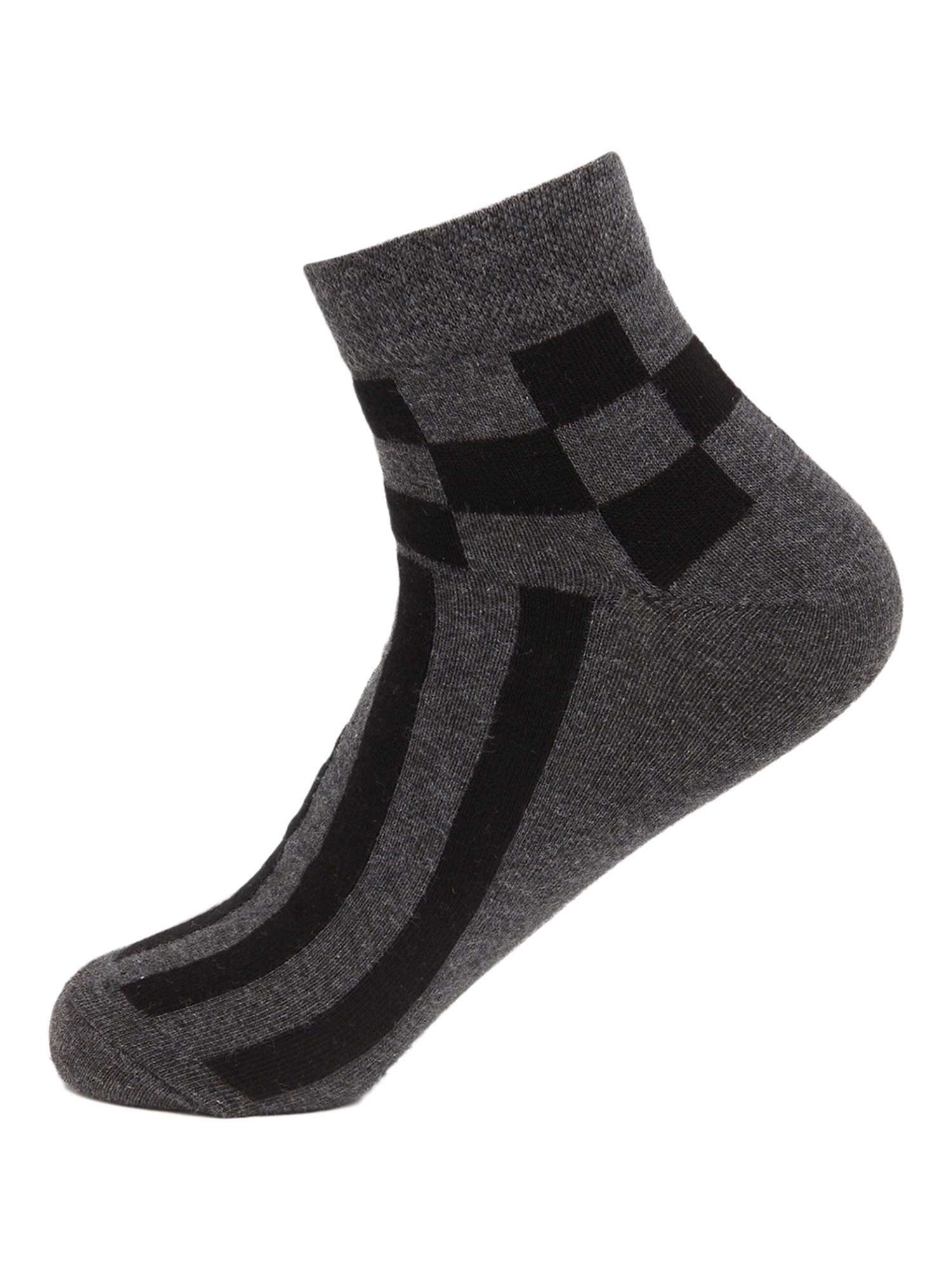 UnderJeans by Spykar Grey Printed Socks