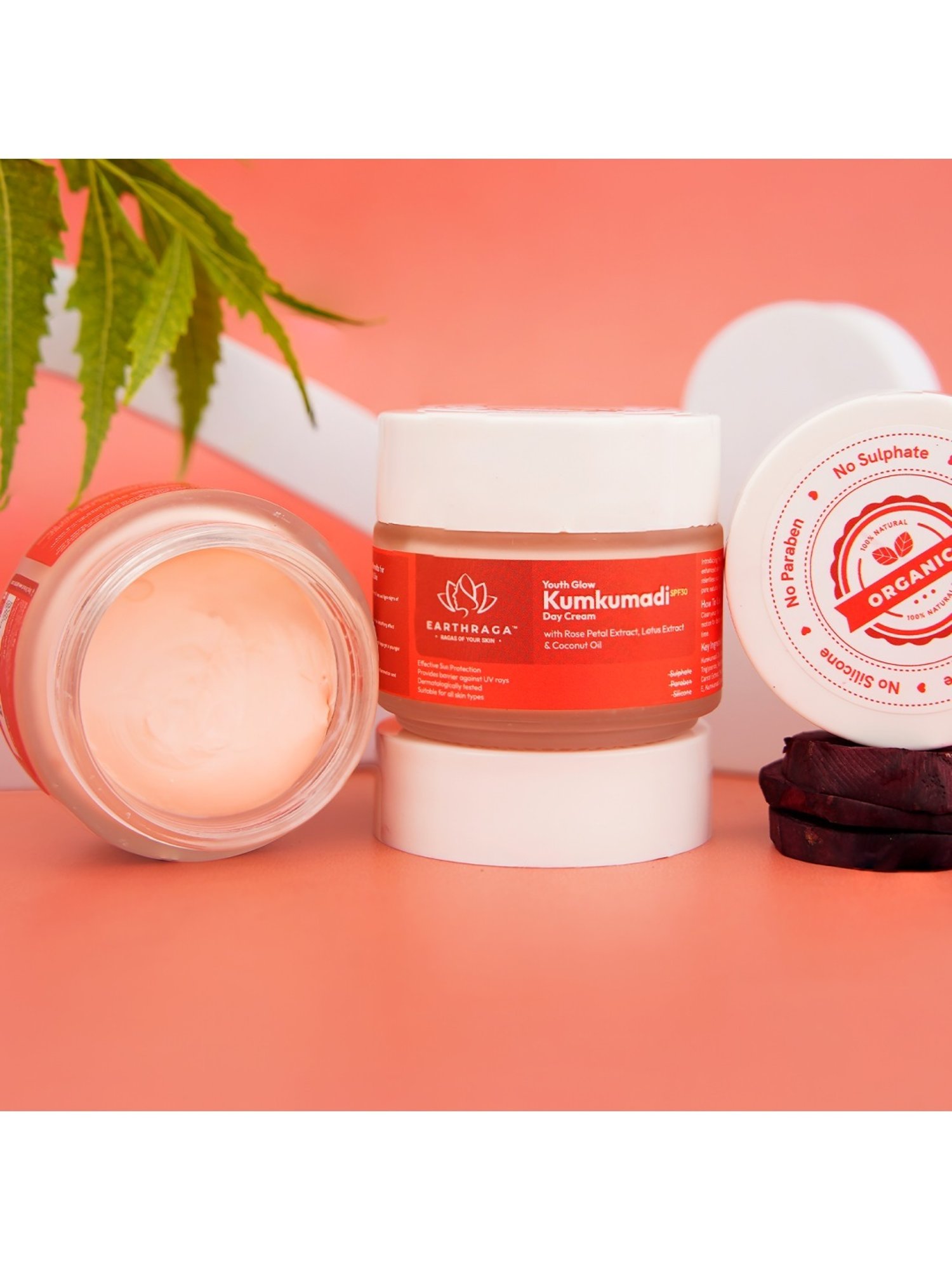 Earthraga Youth Glow Kumkumadi Day Cream SPF 30 - 100 ml