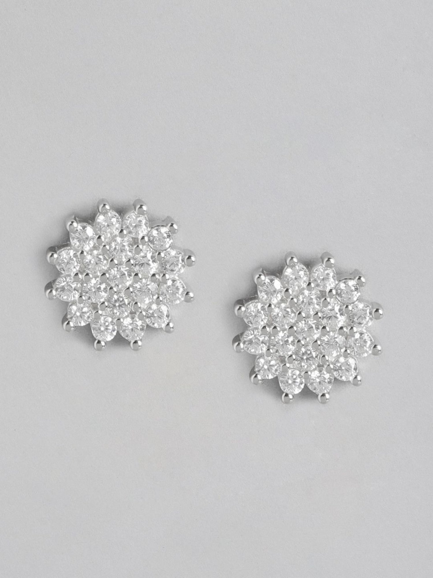 Zavya 92.5 Sterling Silver Stud Earrings for Women