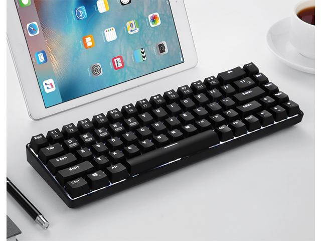 68-Key Wireless Bluetooth/USB Wired Gaming Mechanical Keyboard, Compact 65% Layout LED Backlit