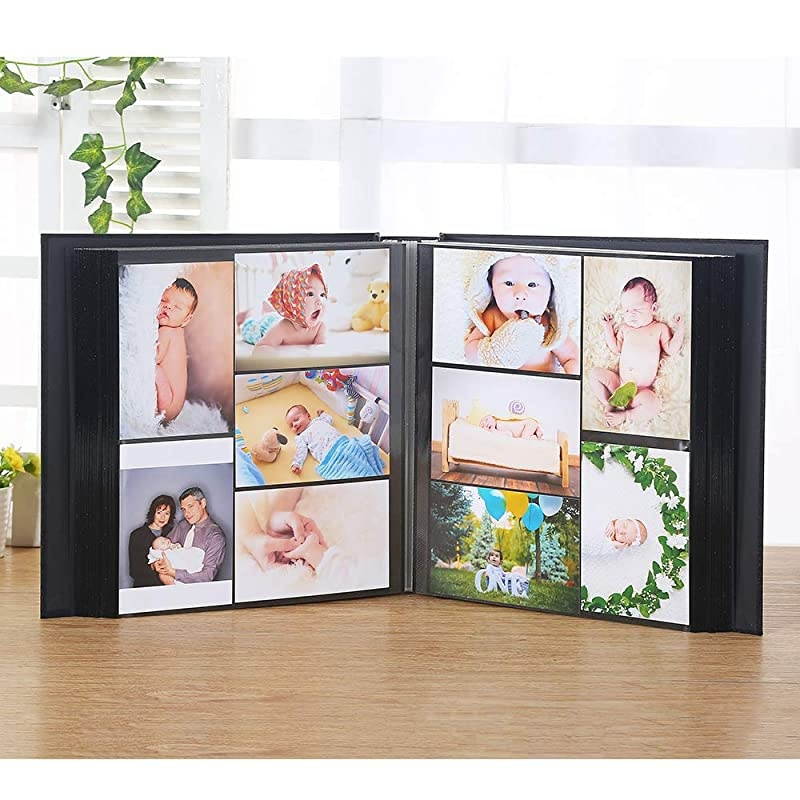 Album Self Adhesive 4x6 5x7 3x5 85x11 Scrapbook Magnetic Album DIY Scrap Book Length 13 x Width 128 Inches with A Metallic Pen