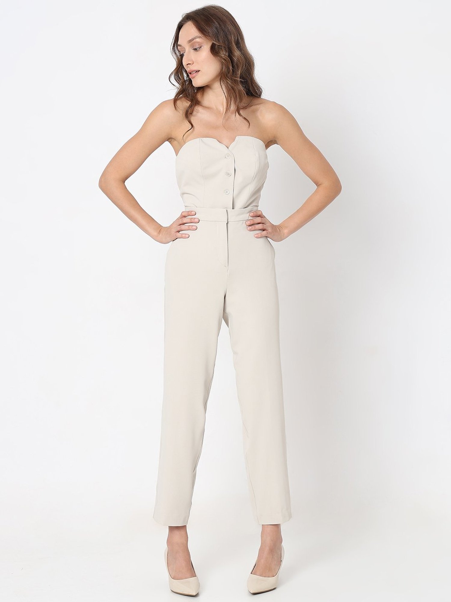 Crozo By Cantabil Black Checks Regular Fit Mid Rise Trousers