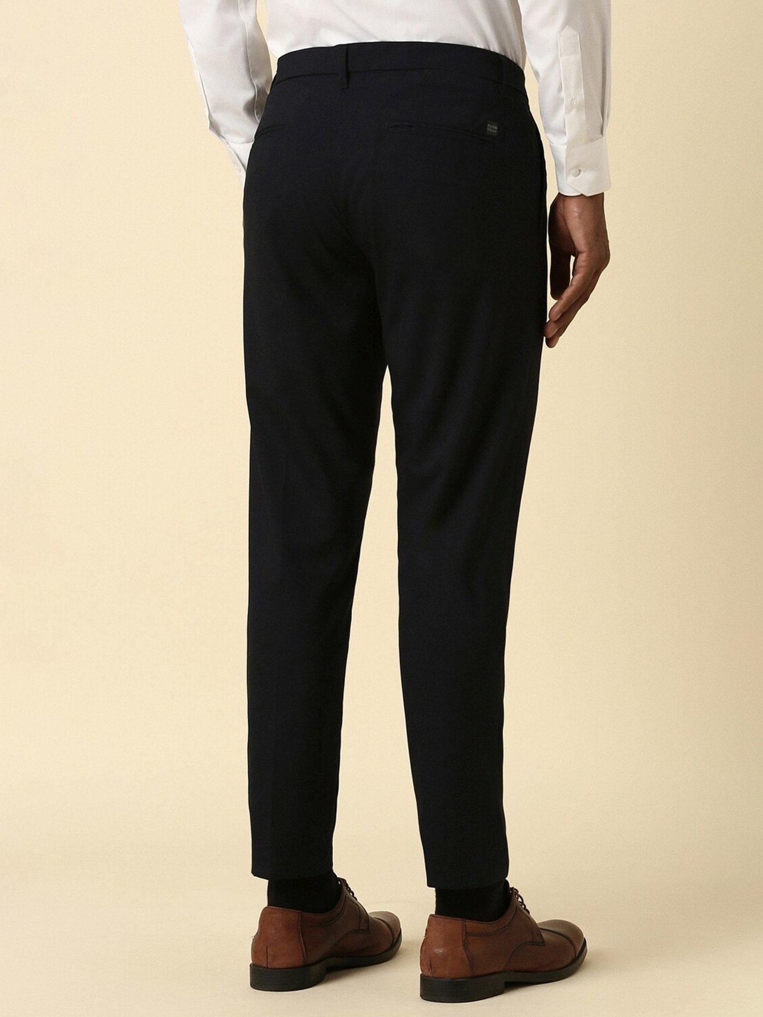 Allen Solly Black Slim Fit Trousers