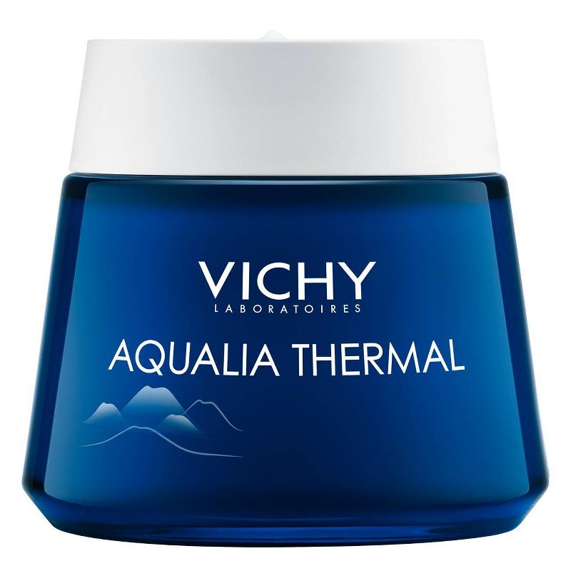 Vichy Aqualia Thermal Night Spa Anti Fatigue Night Cream and Face Mask with Hyaluronic Acid - 2.54oz