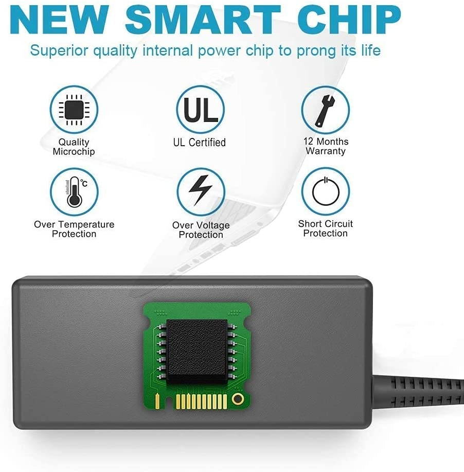 65W 45W AC Charger Fit for Lenovo ThinkPad Yoga 260 11 11S 12 14 15 370 460 S1, IdeaPad Yoga 2 11 13 Pro, L440 L450 L460 L470 L570 Z50 Z50-70 Z50-75 B50 B50-45 B50-80 Laptop Power Supply Adapter Cord