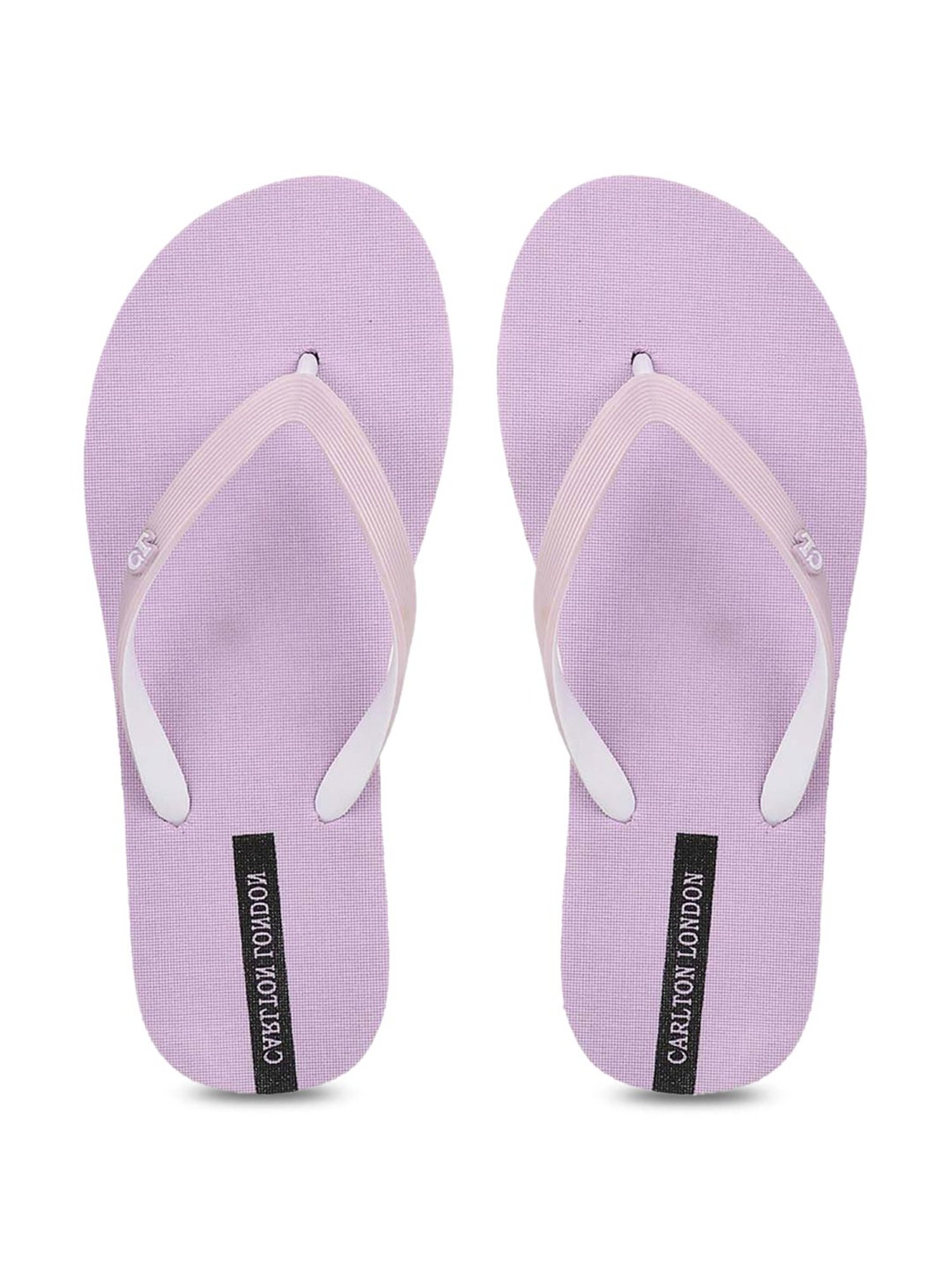 Carlton London Women's Tulip Purple Flip Flops