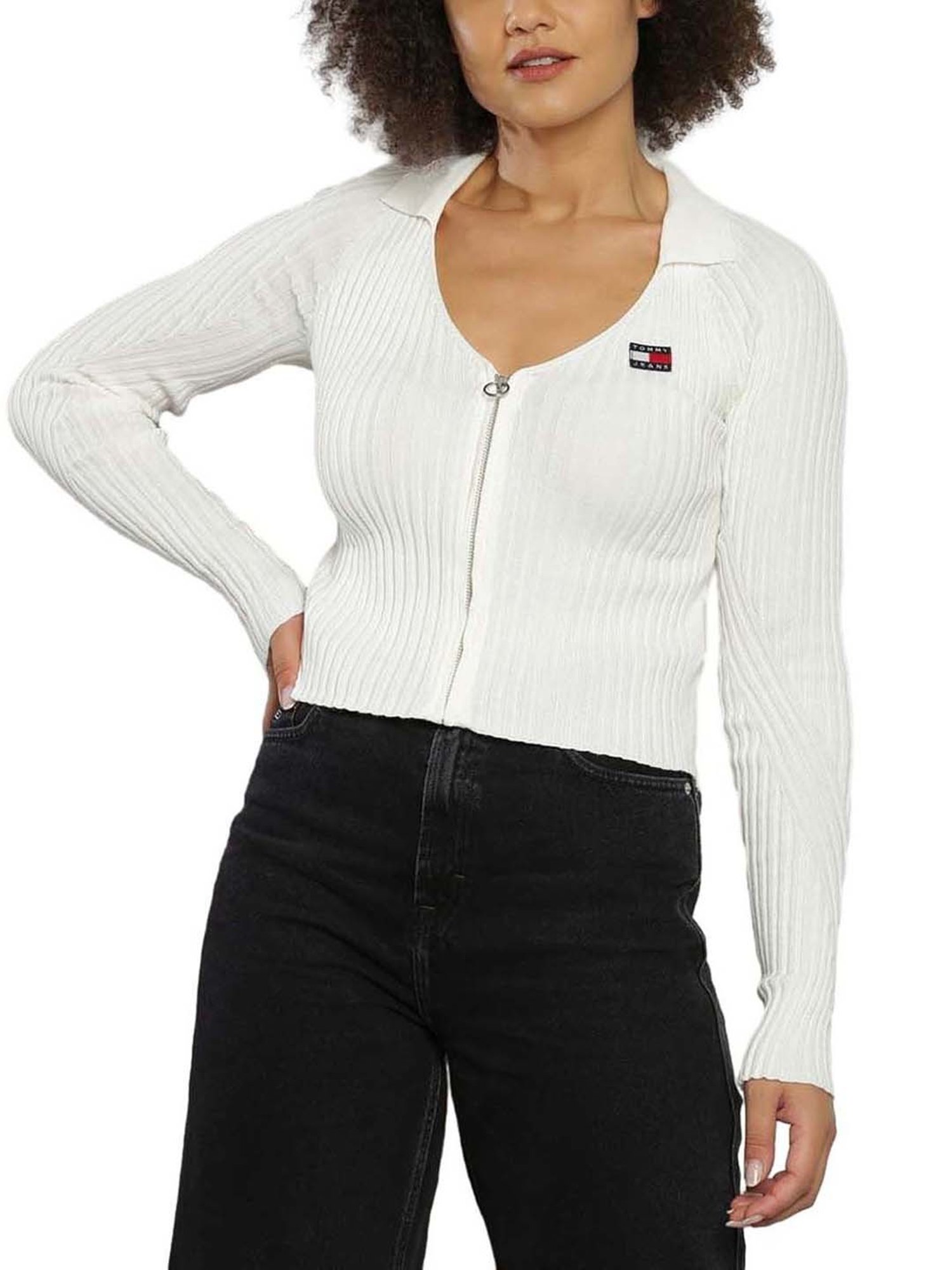 Tommy Hilfiger Ancient White Slim Fit Cardigan
