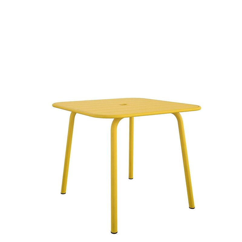 June Square Patio Dining Table - Yellow - Novogratz