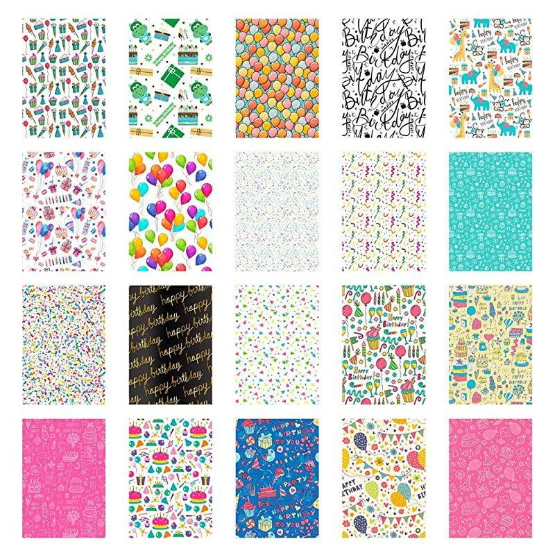 instax Mini Instant Film 20 Exposures + 20 Sticker Frames for Fuji Instax Prints Birthday