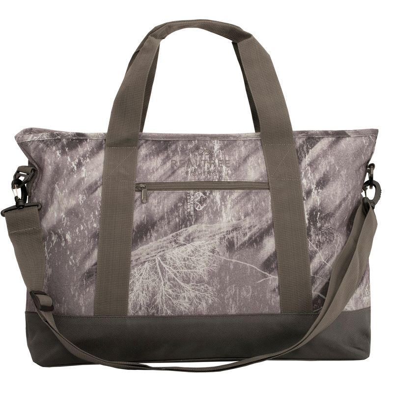 Insights Fishing Realtree Versatile Multi Use Spacious Carry-All Tote Beach Bag with Removable Shoulder Strap, Gray