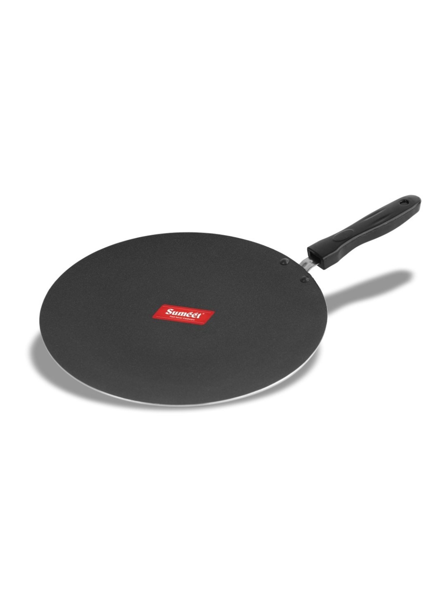 Sumeet Gold Series Pre Seasoned Cast Iron Concave Tawa for Roti 27cm 1.8kg, Gas & Induction-Friendly
