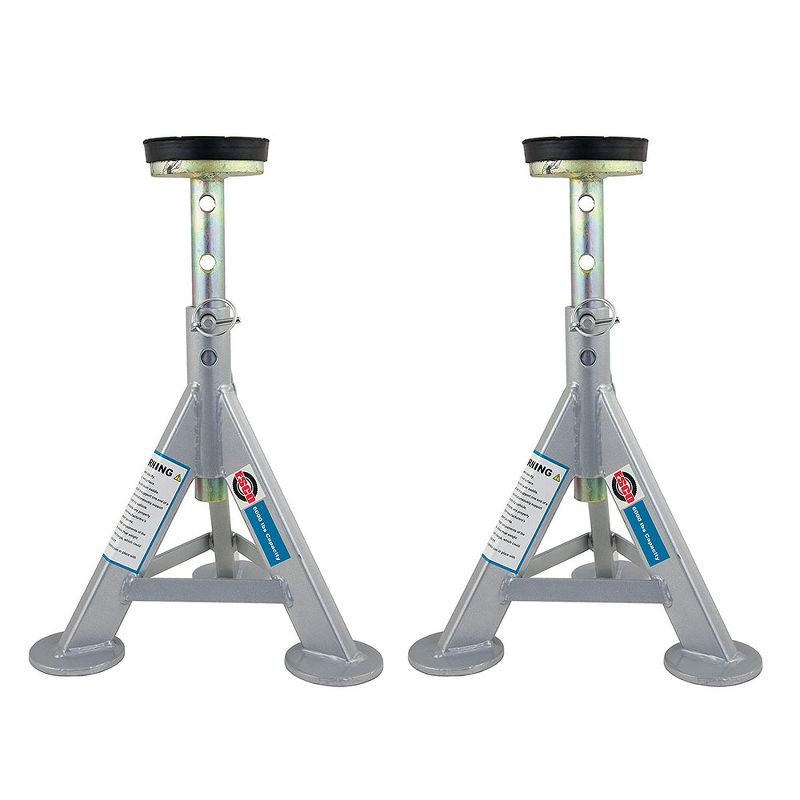 Esco 10499 3 Ton Adjustable Shorty Style Low Profile Car Jack Stand  (2 Pack)