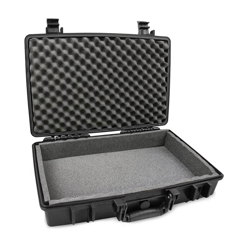 Waterproof Mixer Carry Case Fits Rode Rodecaster Pro Podcast Production Studio and Adapter Hard Carry Case With Padded Foam