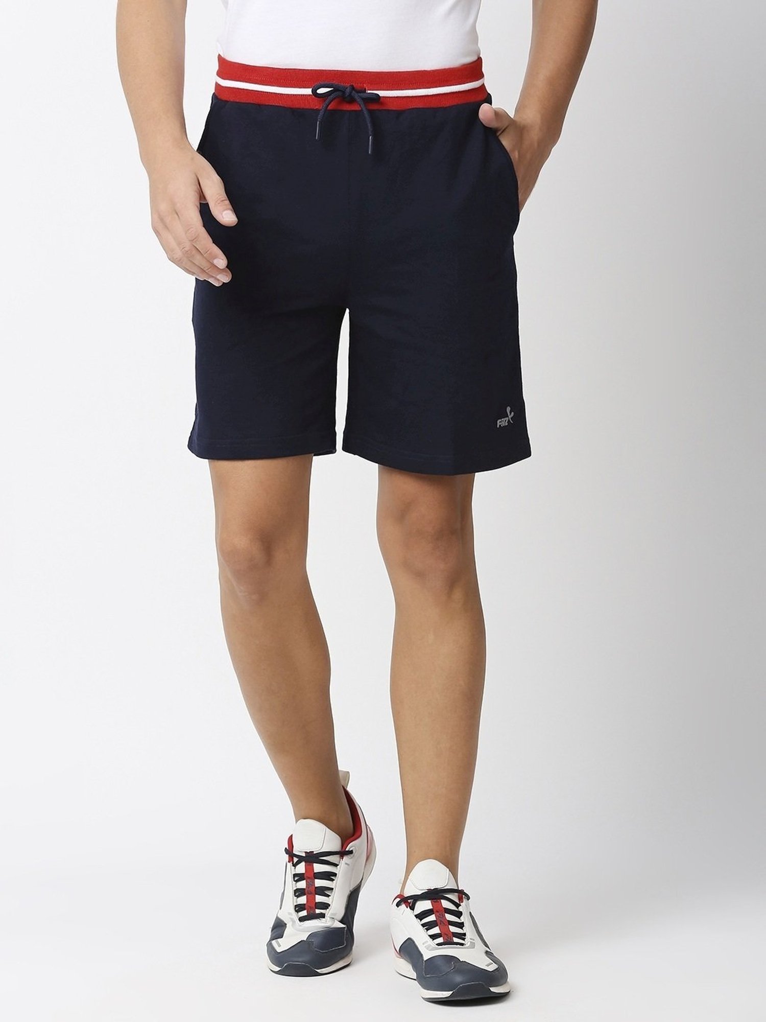 Fitz Deep Navy Slim Fit Shorts