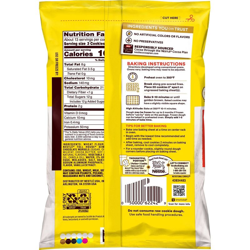 Pillsbury Big Deluxe Chocolate Chip Cookie Dough with Hershey's Mini Kisses - 16oz/12ct