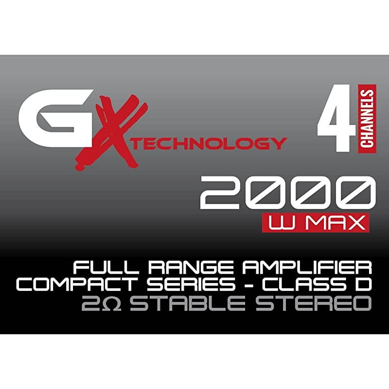 GXP-150.4D 2000 Watts-MAX Compact Car Full Range Amplifier 4 Channel Class-D 2-Ohm Stable