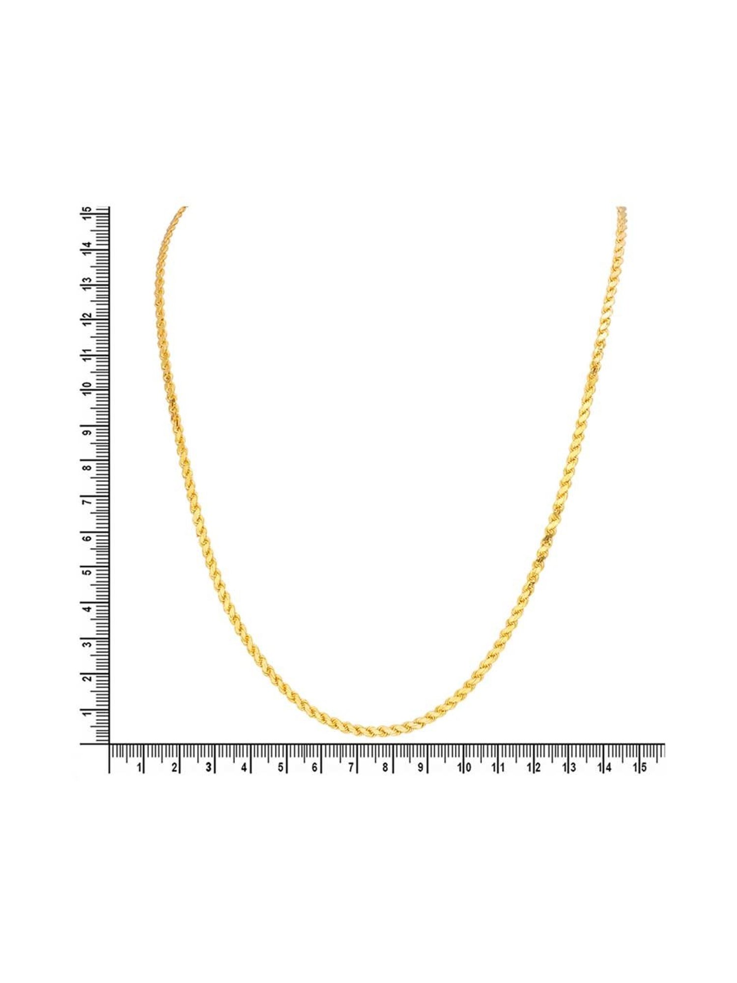 Waman Hari Pethe Jewellers BIS Hallmark 22k Yellow Gold Chain