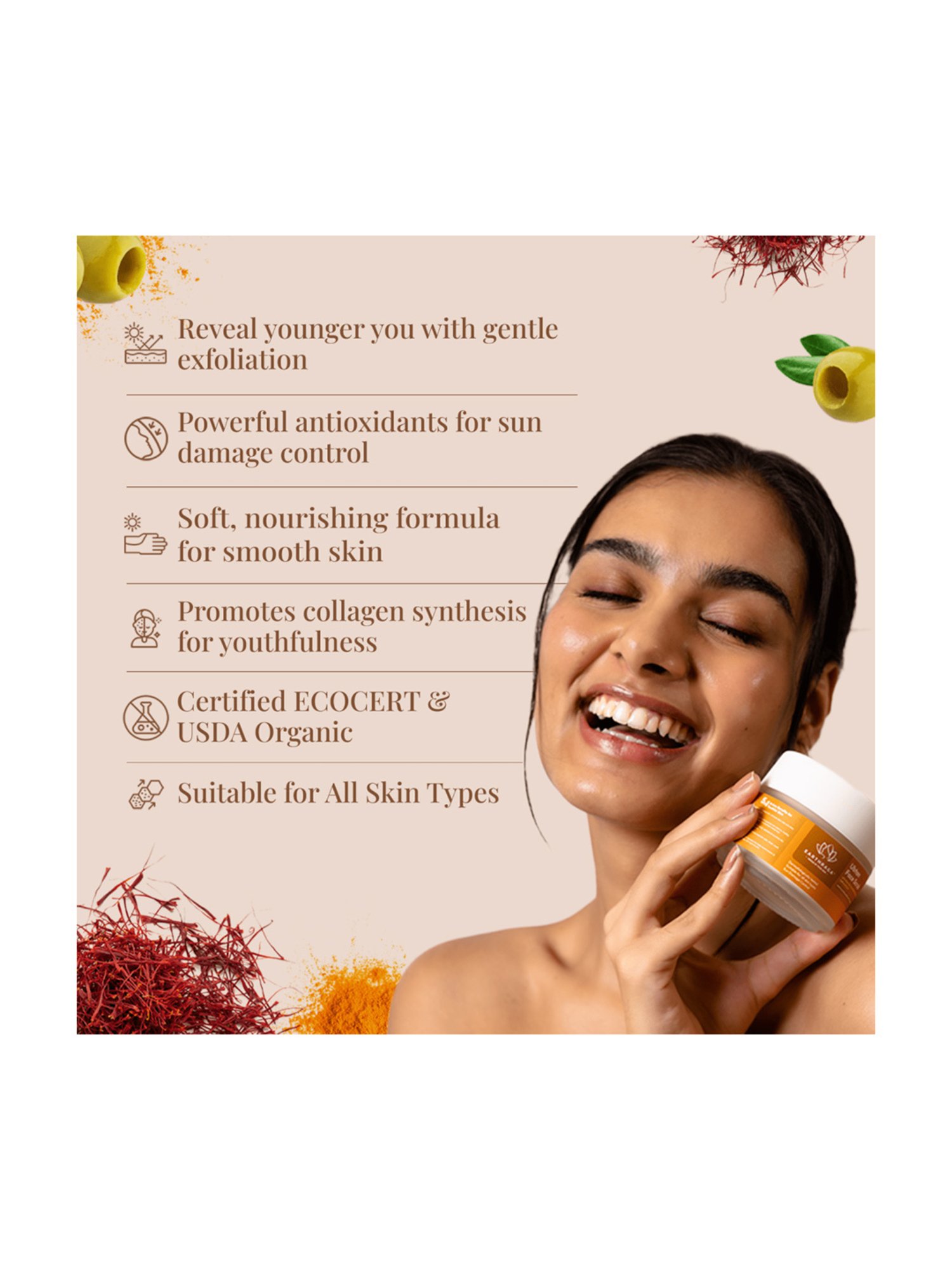 Earthraga Ubtan Face Scrub - 100 ml