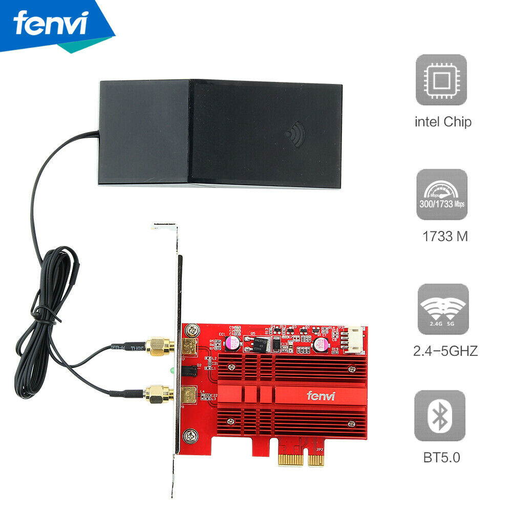 2030Mbps Desktop PCIe Wireless Wi-Fi Adapter Bluetooth 5.0 Intel 9260 WiFI Card