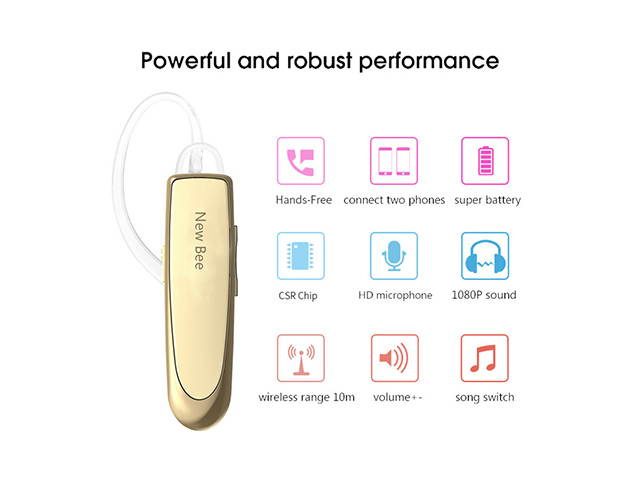 AutofeelSunriseoffice Bluetooth Hands-free Wireless Earphone Headset Headphones Earbuds With Microphone Earphone Case For Phone iPhone Xiaomi Oppo