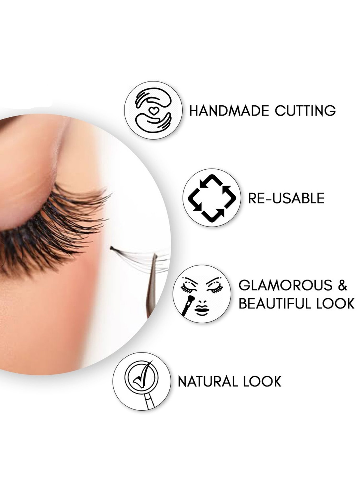 Beautiliss Professional False Eyelashes - 3D71