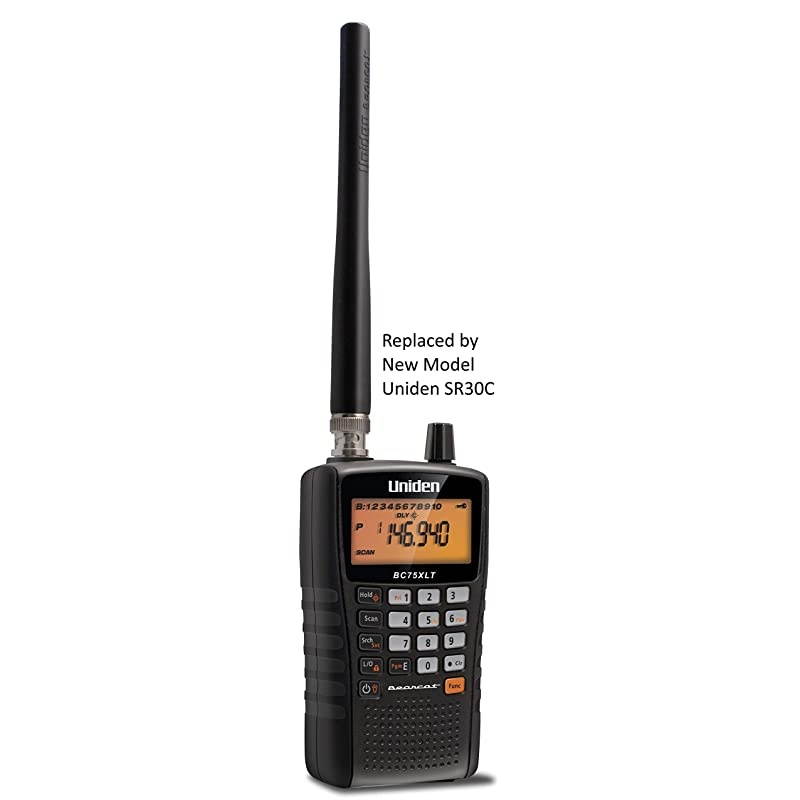 BC75XLT 300Channel Handheld Scanner Emergency Marine Auto Racing CB Radio NOAA Weather and More Compact Design New replacement model Replaced by  SR30C Bearcat