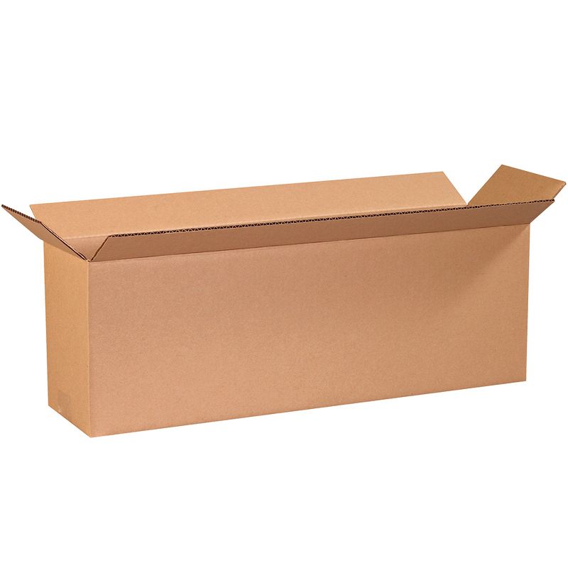 The Packaging Wholesalers Corrugated Boxes 24" x 6" x 8" Kraft 25/Bundle BS240608