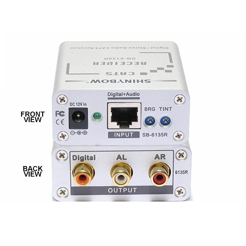 SB6135R Cat5 Composite Video Digital amp Stereo Audio Receiver