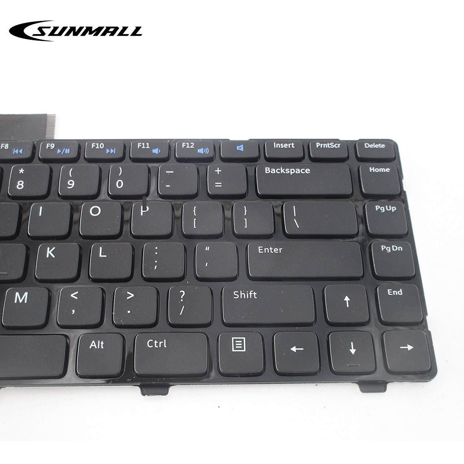 SUNMALL Keyboard Replacement Compatible with Dell Inspiron 14R 2158 3421 3437 5421 5437 15Z-5523 M431R,Vostro 2421, Latitude 3440 Series Laptop Black US Layout(6 Months Warranty)
