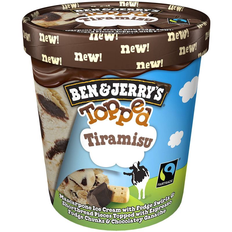 Ben & Jerry's Topped Tiramisu Ice Cream - 16oz
